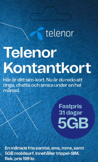 Fastpris 31 dagar 5GB